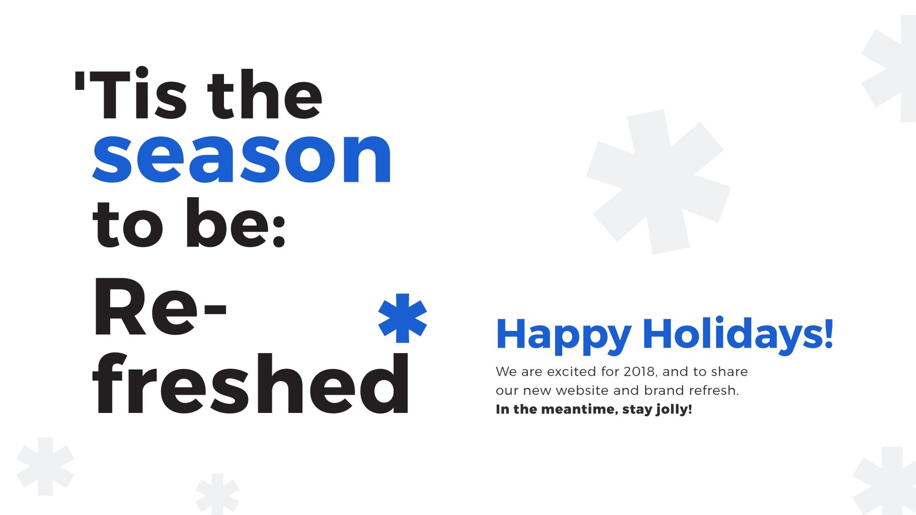 Happy Holidays and Happy New Year from MMD